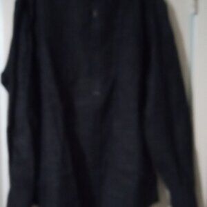 Men's Long Sleeve Button Up Black Shirt by Beverly Hills Polo Club Size 2XLB